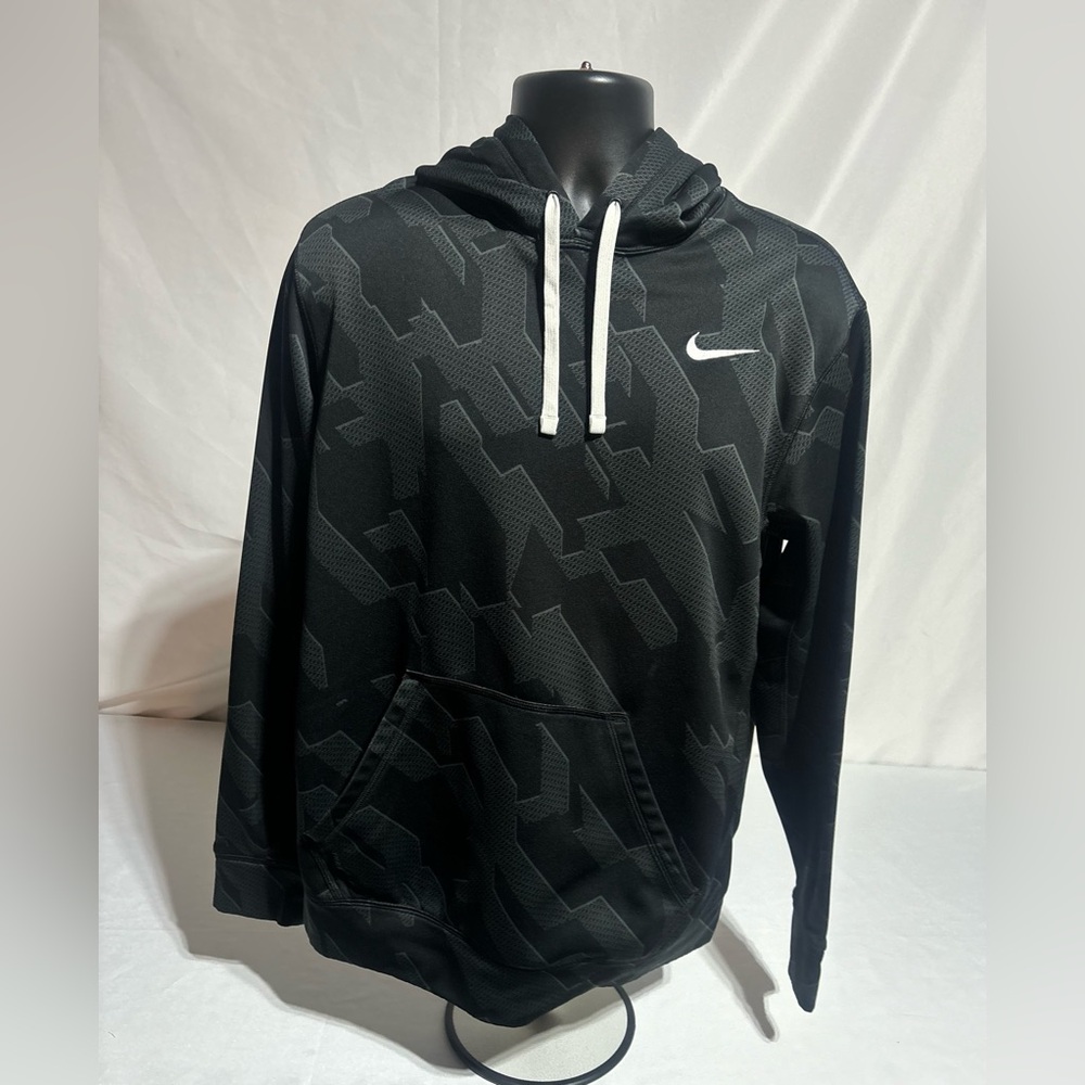 Nike Therma-Fit KO 3.0 Geometric Black Training Pullover/Hoodie Men’s: Medium